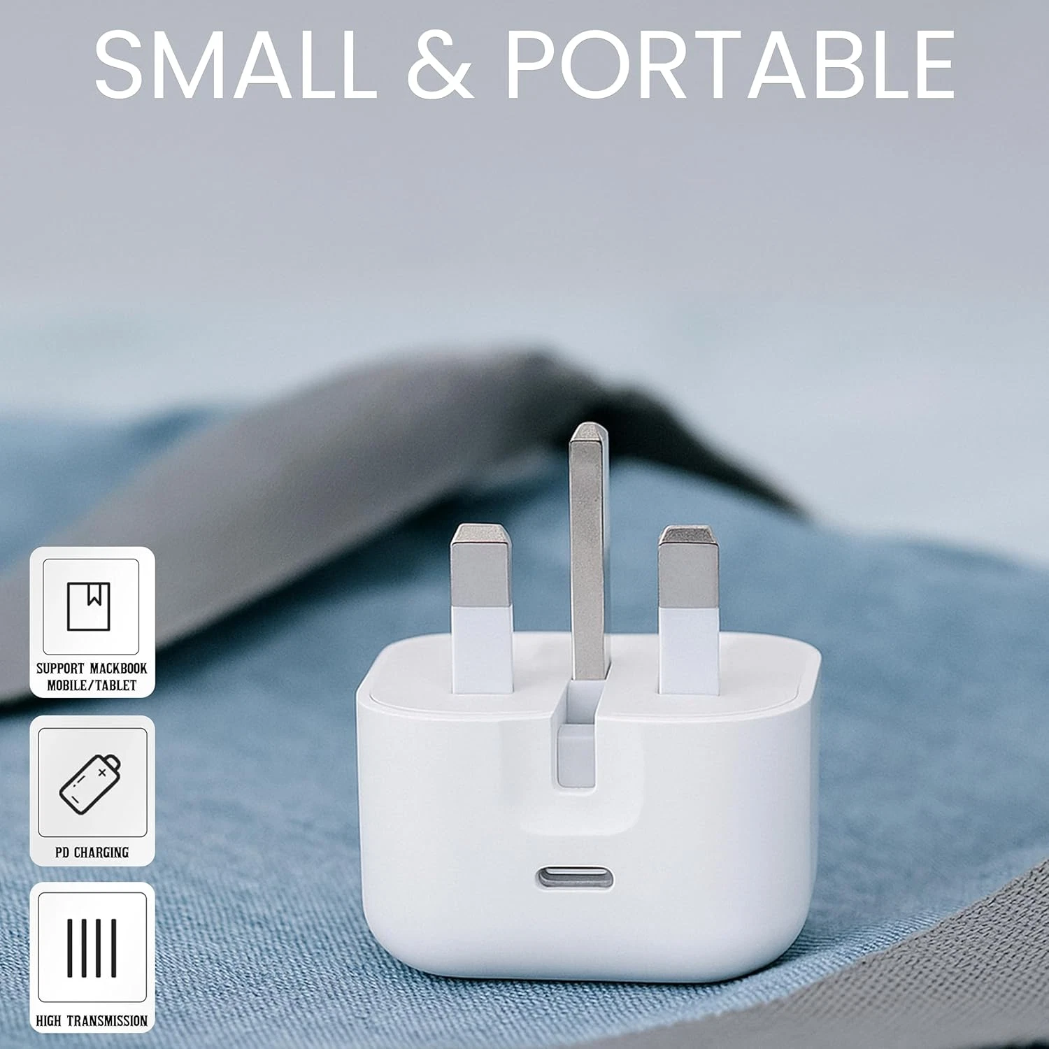 TEKVO 20W USB C Fast Charger Plug for iPhone 17 Pro Max, 16, 15, 14, 13, 12, 11 Pro Max, iPad Pro Air Mini, Apple Watch, AirPods, Samsung, Google Pixel, Android Devices - USB C Power Adapter Wall Charger | Wholesale - Image 2