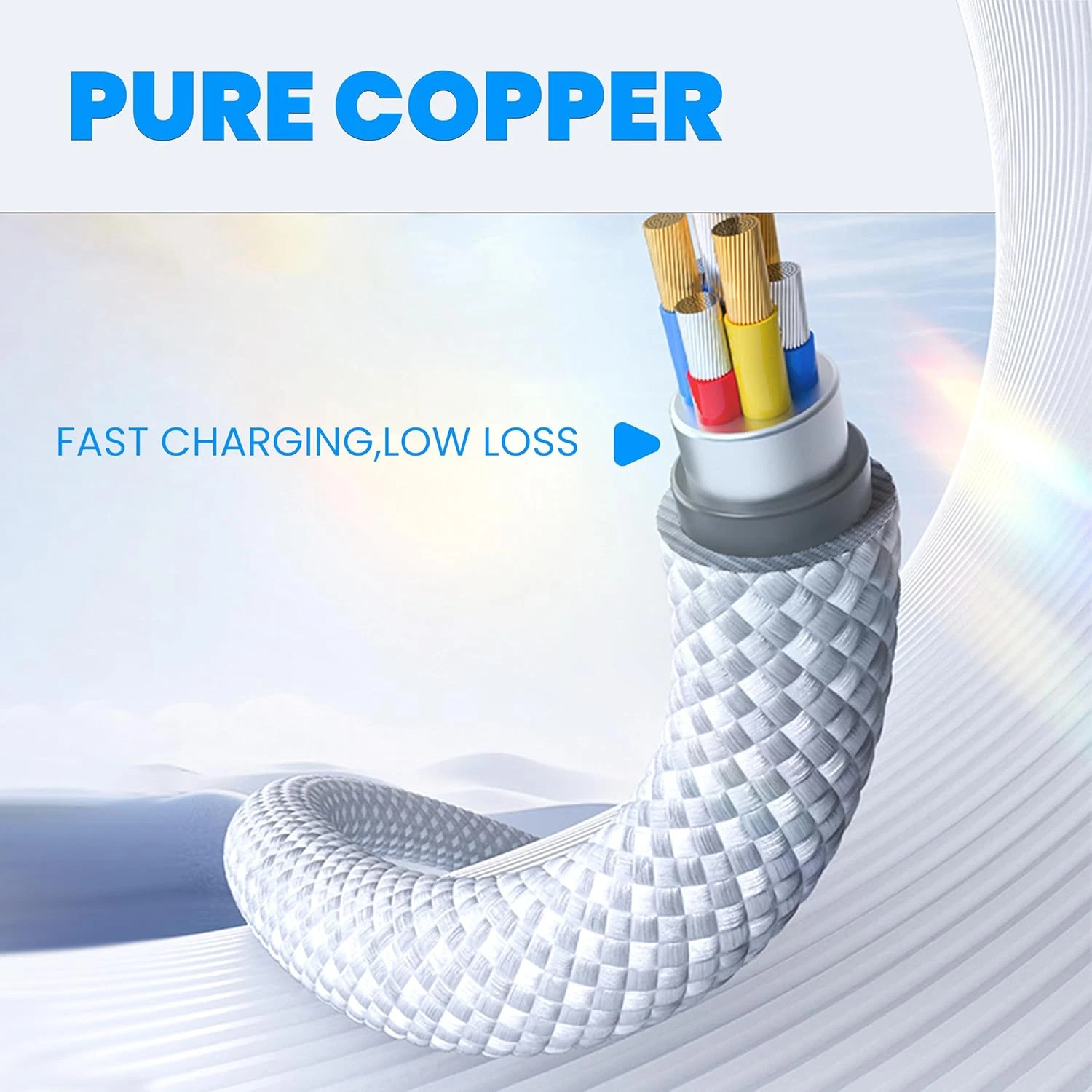 TEKVO USB C to USB C Cable (1M) | 20W Fast Charging PD Cord Compatible with iPhone 17 Pro Max 16 15 14 13 12 11 10, iPad, Samsung, Pixel, Android Phones | Durable TPE Short USB C Charger Cable for Home, Office, Travel | Wholesale - Image 4