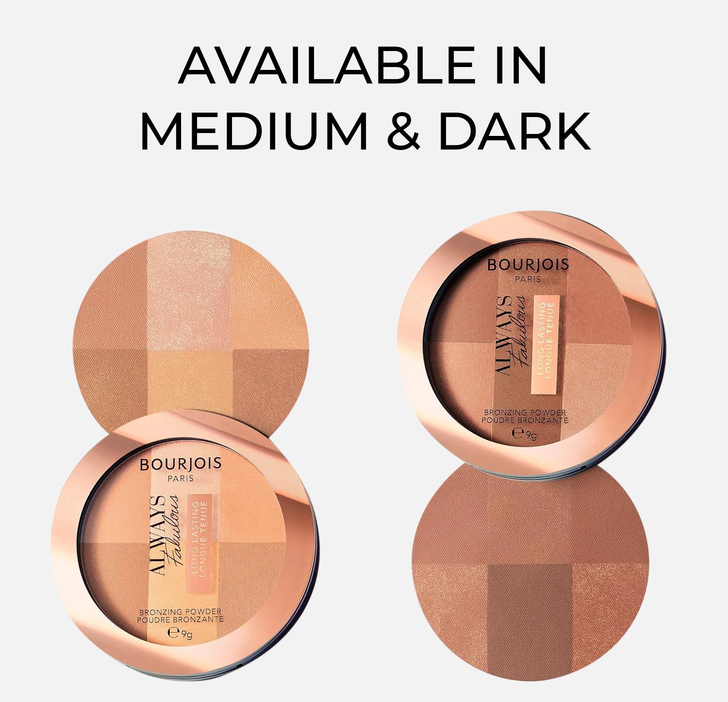 Bronzing Powder with Long Lasting Luminous Finish, Bourjois, Always Fabulous Long-Lasting Bronzing Powder - 001 Medium - Image 2