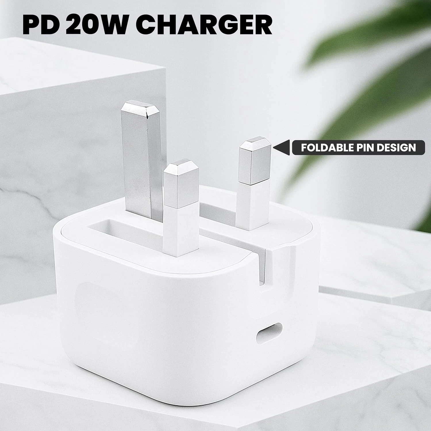 TEKVO 20W USB C Fast Charger Plug for iPhone 17 Pro Max, 16, 15, 14, 13, 12, 11 Pro Max, iPad Pro Air Mini, Apple Watch, AirPods, Samsung, Google Pixel, Android Devices - USB C Power Adapter Wall Charger | Wholesale - Image 5