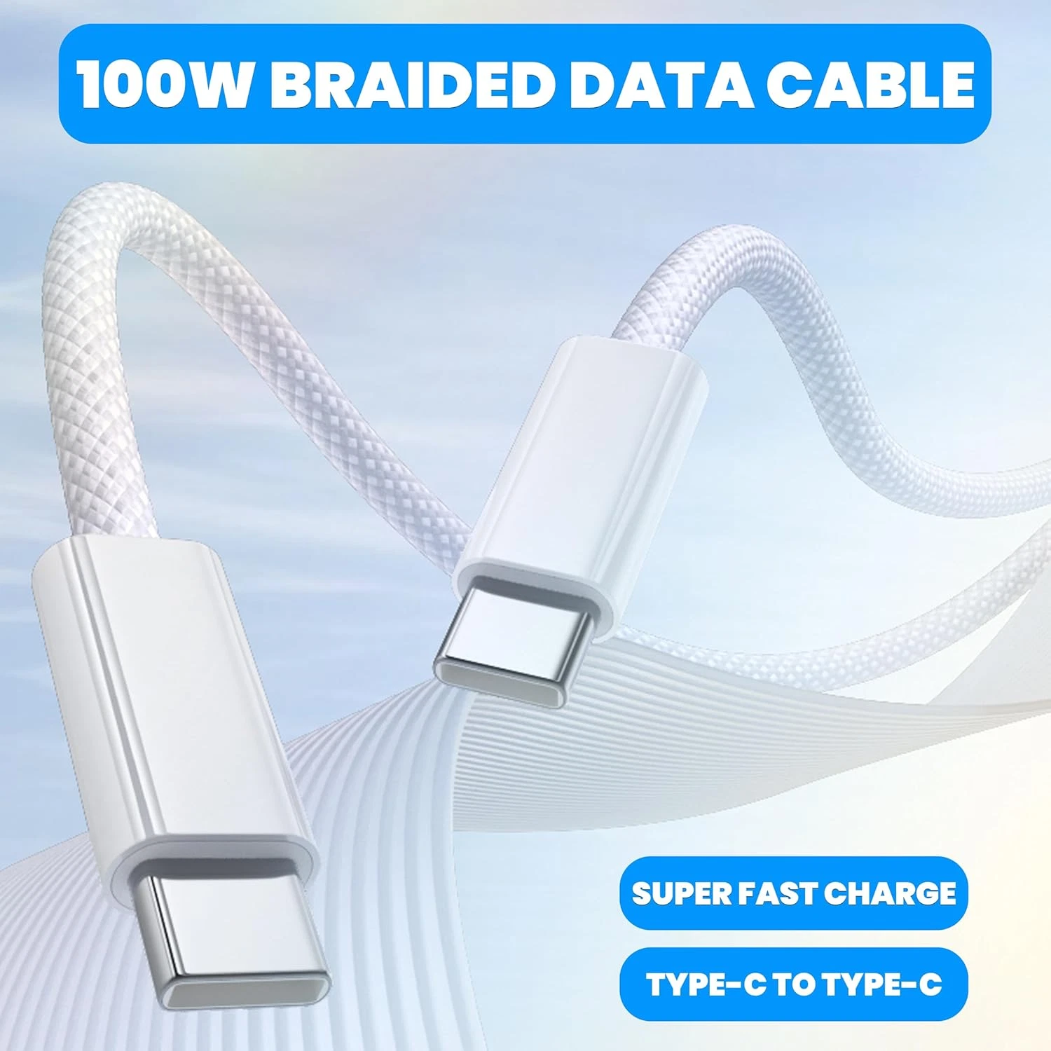 TEKVO USB C to USB C Cable (1M) | 20W Fast Charging PD Cord Compatible with iPhone 17 Pro Max 16 15 14 13 12 11 10, iPad, Samsung, Pixel, Android Phones | Durable TPE Short USB C Charger Cable for Home, Office, Travel | Wholesale - Image 7