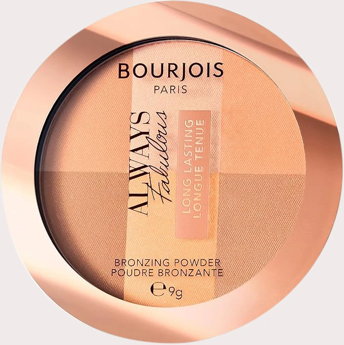 Bronzing Powder with Long Lasting Luminous Finish, Bourjois, Always Fabulous Long-Lasting Bronzing Powder - 001 Medium