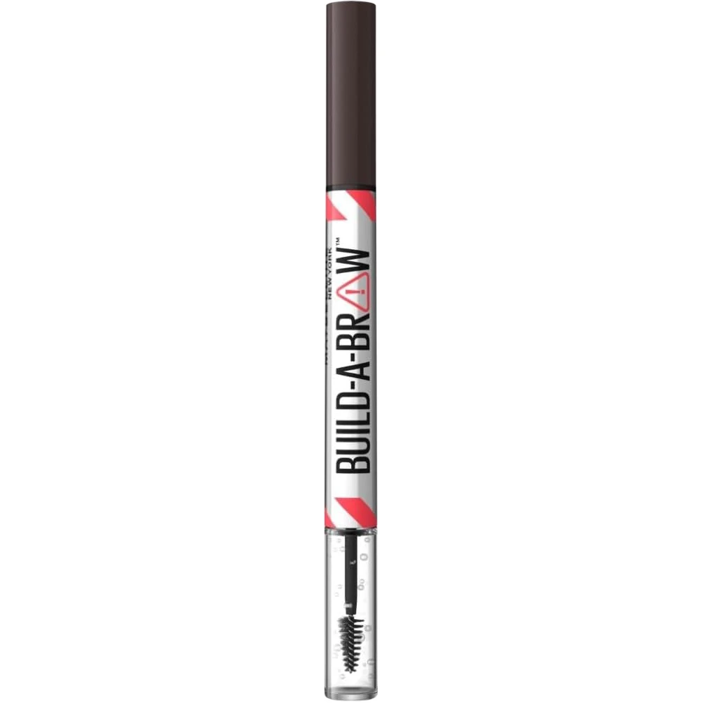 MAYBELLINE New York 2-in-1 Eyebrow Pencil with Gel for Full and Defined Eyebrows, No Smudging, Up to 24 Hours Hold, Vegan Formula, Build-A-Brow, No. 259 Ash Brown