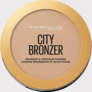 Maybelline New York City Bronzer & Contour Powder, Ultra-Blendable Soft-Milled Pigments for a Silky Smooth Sunkissed Glow, Warm and Natural Sun Kissed Glow, Shade: 200 Medium Cool