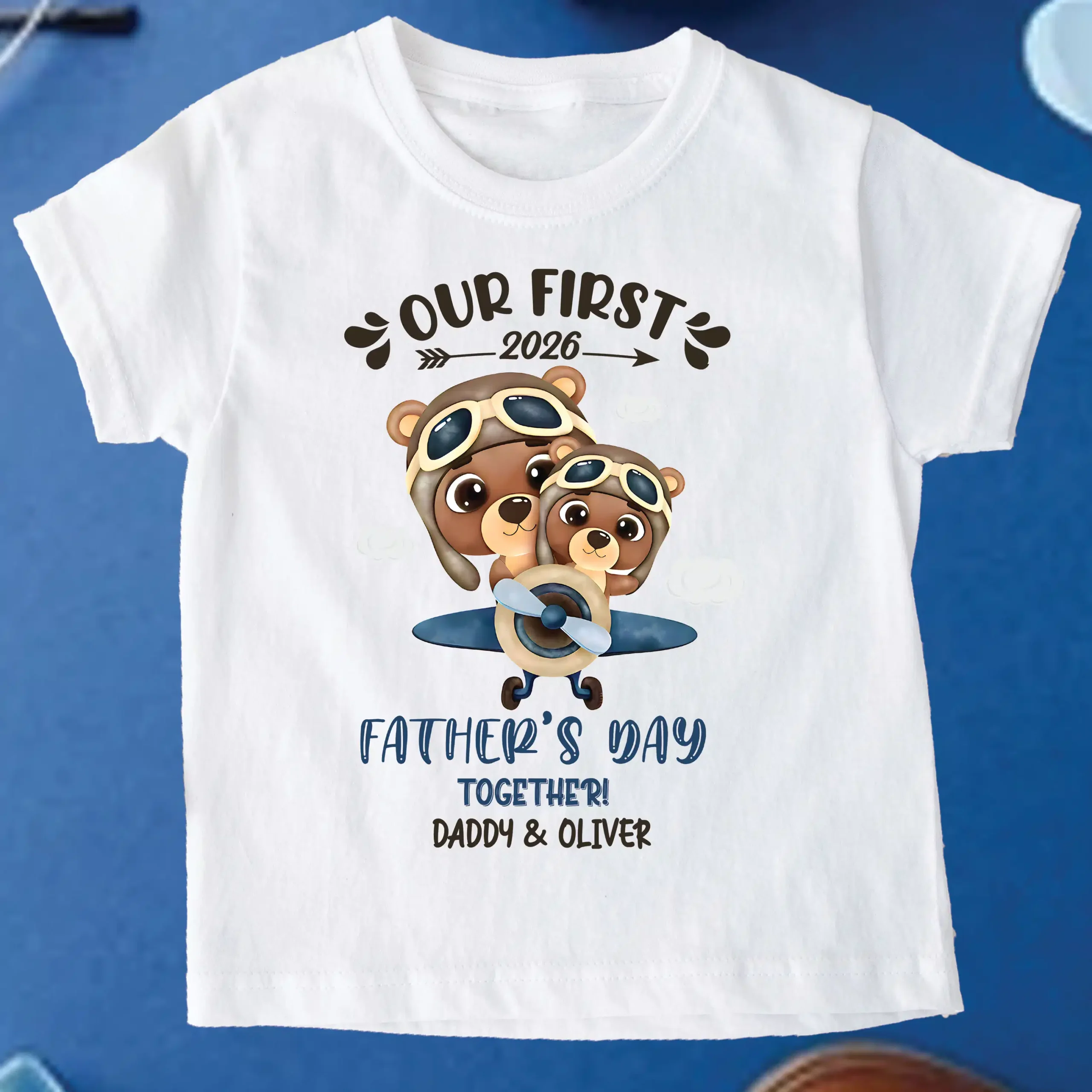 Custom Our First Father's Day TShirt & Body Suit, Bear Tshirt, Daddy Bear Shirt, Father's Day Matching Tshirt & Suit, Papa and Son Shirt, Fist Bump Set Tshirt - Image 12