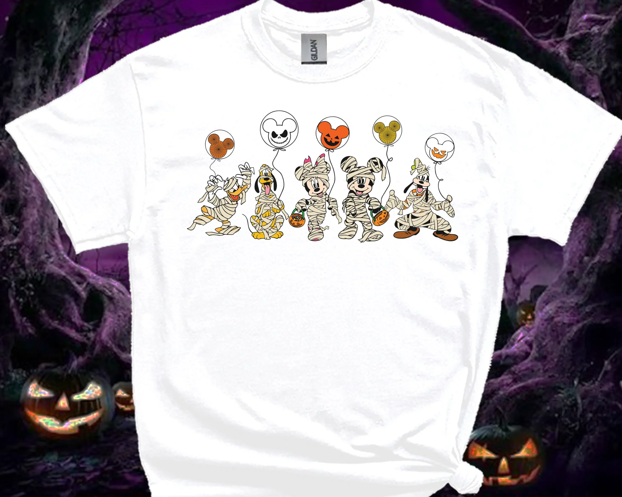 Halloween Mummy Family Matching T-Shirt White for Adults and Kids