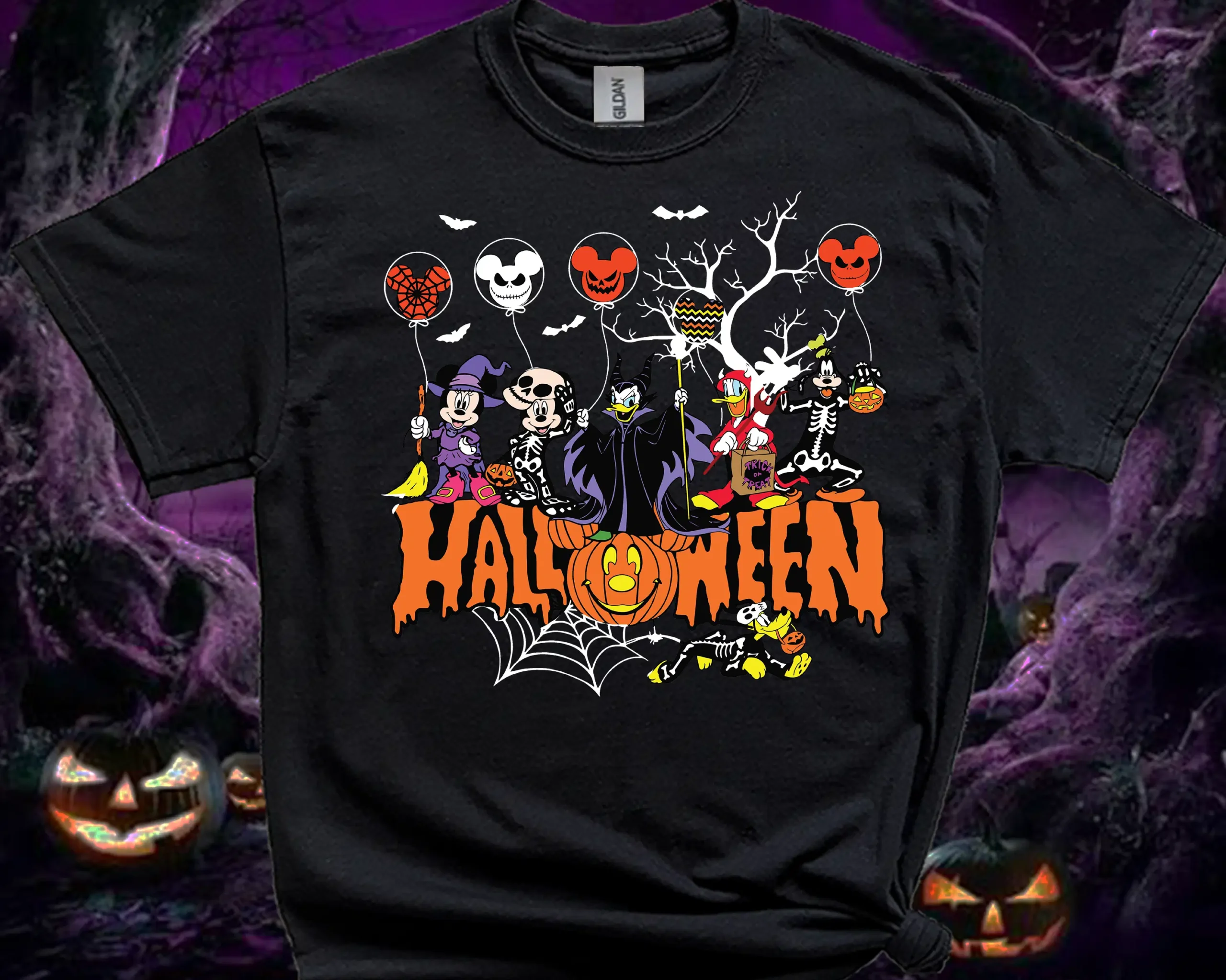 Black Personalised Halloween 2026 T-Shirt for Adults and Kids