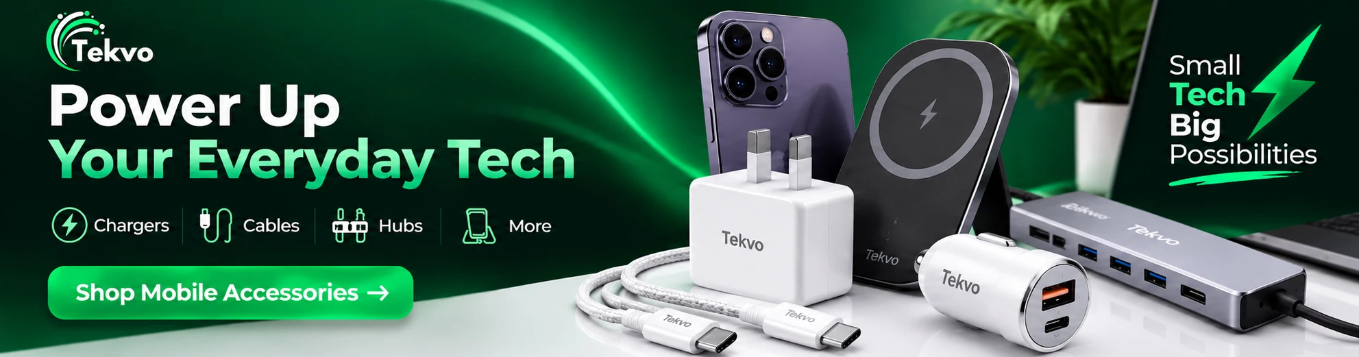 Mobile Accessories Promotional banner for website